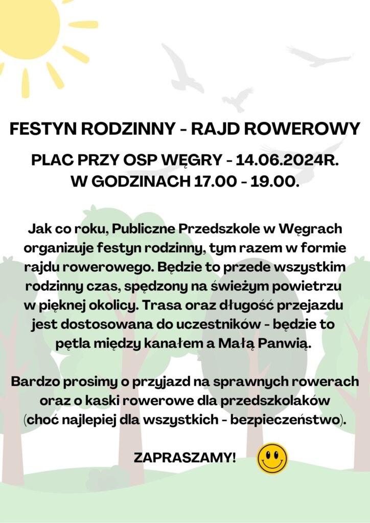 Festyn rodzinny rajd rowerowy1